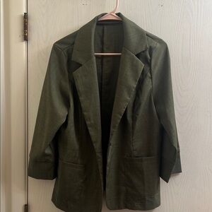 Classic Olive Women's Suit Jacket